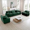 3 Pieces Sofa Set with Soft Cushions and Pillows, Warm Cozy Design, Flexible Sofa Combinations, and Foam Cushions - 2 of 4