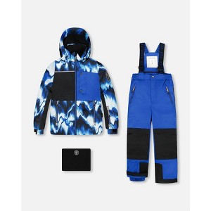 Deux par Deux Boy Two-Piece Play Snowsuit Blue - 1 of 4