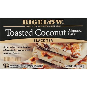 Bigelow Toasted Coconut Almond Bark, Black Tea Bags, 18 Count - 1 of 4