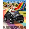 Kids Ride On Pickup Car, 12V Electric Ride On Truck for Kids, Remote Control Toy Car, 3 Speeds, Spring Suspension & LED Lights - 4 of 4