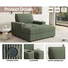 Kumasinova 42.8" Chaise Lounge Chair,Corduroy Sleeper Sofa with Storage Ottoman,Cup Holders,USB Port,Upholstered Single Sofa for Living Room - 4 of 4