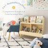 Arceso 2-Tier Kids Bookshelf and Toy Organizer,5 Cubbies, Modern Style, Wood, 32.4x12.5x27.3 inches, 32.5 pounds - 3 of 4