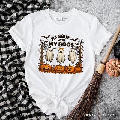 Hanging with My Boos Ghost T-Shirt, Funny Halloween Spooky Season Tee| OrnamentallyYou