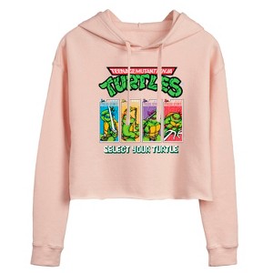 Women's - Teenage Mutant Ninja Turtles - Select Cropped Graphic Hoodie - 1 of 3