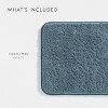 Soft Absorbent Chenille Bath Mat Rug with Anti-Skid Rubber Backing - Becky Cameron, Light Blue, 24 in x 17 in - 3 of 4