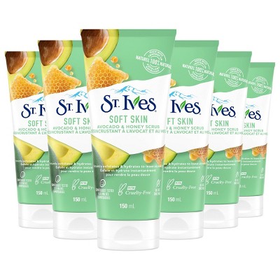 St. Ives Avocado and Honey Scrub - 6pk/6oz each