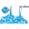 LA LEELA Women's Vacay Holiday Summer Beachwear Sleeveless Casual Honeymoon Lounge Beach Dress Slip Chemise - 4 of 4