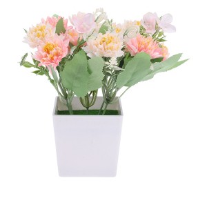 Unique Bargains Artificial Plants Chrysanthemum Plastic 2.95"x2.95"x7.09" 1 Pcs - 1 of 4