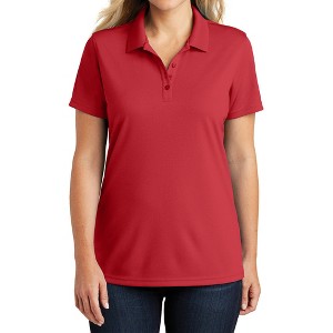 Mafoose Women's Moisture-Wicking Dry Zone Short Sleeve UV Micro-Mesh Polo Shirt - 1 of 4