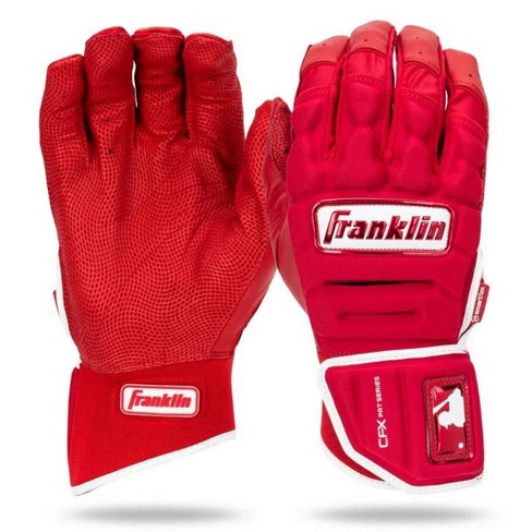 Franklin Sports Digitek Batting Gloves Gray/Black/Red Digi Youth