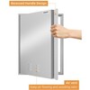 Whizmax 24" H x 17" W Stainless Steel Outdoor Kitchen Door with Recessed Handle 304 Stainless Steel Single Access Door for BBQ Island - 3 of 4