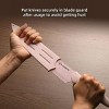 Kitchen Knife Set w/ Guards, 13 Piece Pink Non-Stick Paint Boxed Knives Set, Anti-Rust and Dishwasher Safe, 6 Knives w/6 Blade Covers Kitchen Shears - 3 of 4