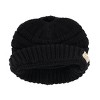 C.C Girl's One Size (2-5) Pony Tail Solid Cable Knit Winter Beanie - 2 of 3