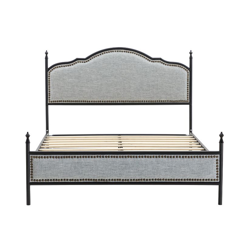 Hylario 56.2" Contemporary Platform Bed with Headboard and Footboard | ARTFUL LIVING DESIGN, 1 of 16
