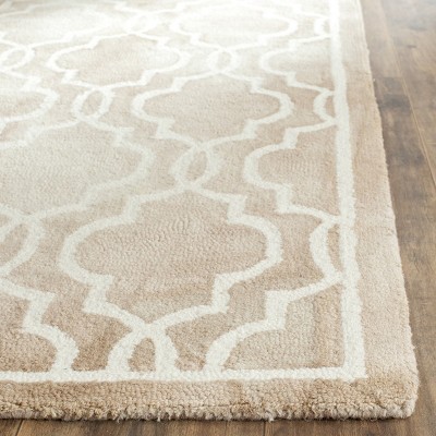 Beige and Ivory Hand-Tufted Wool Runner Rug, 2'3" x 12'