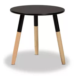 Obert Two-Tone Wood Coffee Table Black/Oak Brown - Baxton Studio