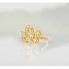 Jewelry Avalanche CZ Accented 14K Gold Butterfly Nose Hoop Ring, 20G, 8mm, Twist-open - 2 of 4