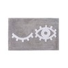 Shiraleah "Wink" Grey Bath Rug - 2 of 4
