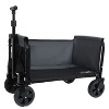 Vynxaria All-in-One Convertible Folding Camping Wagon Cart: Bench Seat, Storage Compartment & Included Dog Tether - 4 of 4