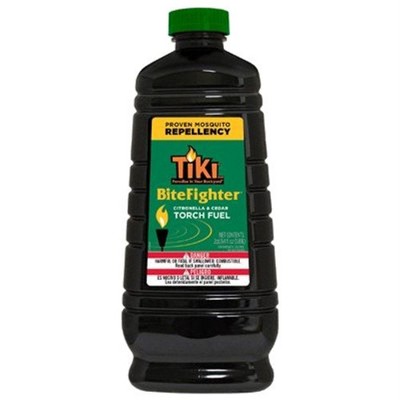TIKI BiteFighter Citronella & Cedar Torch Fuel for Repelling Mosquitos, 2qt Bottle