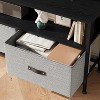 Tv Stand Dresser, Tv Console, 2-Drawer Entertainment Center with Open Shelf, Fabric Drawer Tv Cabinet for 32 to 55 Inch Tvs & Media - 4 of 4