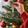Wedding Gifts for Couples 2025, Our First Christmas as Mr and Mrs Ornament 2025 Engagement Gift Crystal Glass Ornament - 3 of 4
