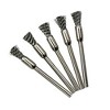 Moti Samarth Solid Wood Decor on Iron Stand in Sandblasted Gray (Set of 3) - 3 of 4
