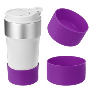 Unique Bargains Silicone Anti-Slip Protective Reusable Water Bottle Boot 2 Pcs - 1 of 4