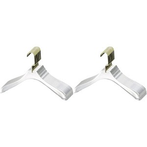 YBM Home Quality Acrylic Clear Ultra Thick Coat Hangers, Pack of 20 - 1 of 4