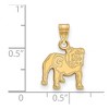 Black Bow Jewelry 14k Yellow Gold Plated Sterling Silver Georgia Bulldogs NCAA Small Pendant - 2 of 3