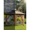 Garvee 13x13FT Pop Up Gazebo Screen Tent, Hexagonal Instant Gazebo Tent with Mosquito Netting Outdoor Canopy,6 Sided Sun Shelter - 4 of 4