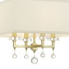Crystorama Lighting Paxton 4 - Light Chandelier in  Aged Brass - 3 of 4