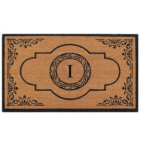 A1HC Natural Coir Durable Anti-Shed Treated Outdoor Entrance Monogrammed Doormat, 36"X72" - 1 of 4