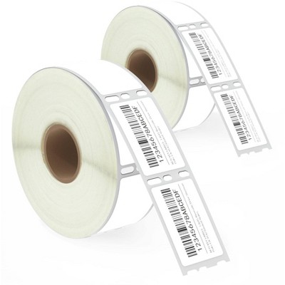 BETCKEY  Compatible  30347 , 1in x 11/2in Book Spine Labels  Compatible with  Labelwriter 450, 4XL & Zebra Desktop Printers 2 Rolls/1500 Labels