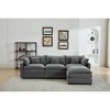 99" Chenille Upholstery Modular L-Shaped Sectional Sofa, 4-Piece Free Combination Couch - 4 of 4