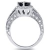 Pompeii3 1 1/4ct Black & White Diamond White Gold Engagement Ring - image 3 of 4