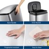 13-Gallon Foot-Operated Kitchen Trash Can, Made Of Stainless Steel, With A Soft-Close Lid And Removable Inner Bin, Suitable for Bathrooms, Offices - 4 of 4