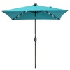Sonkuki 6.5 FT LED Square Outdoor Patio Umbrella Market Table Umbrella - 2 of 4