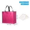 Unique Bargains Reusable Non-Woven Metallic Shiny Finish Gift Goodie Bags 12 Pcs - 2 of 4
