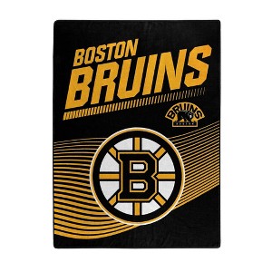 NHL Boston Bruins 60" x 80" Raschel Throw Blanket - 1 of 4