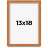 PosterPalooza | Classic Brown Picture Frame - UV Acrylic, Foam Board Backing, Hanging Hardware - 2 of 4