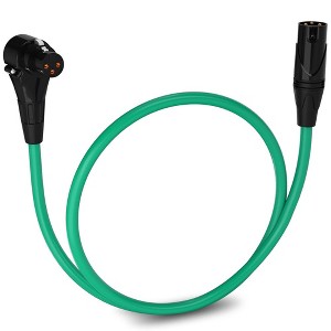 LyxPro Right Angle Female to Male XLR Microphone Cable - 1 of 4