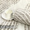 Soft Faux Wool Modern Area Rug | Non-Slip Low Pile Washable & Non-Shedding | For Living Room, Bedroom, Nursery, Dorm - 3 of 4