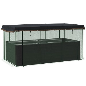 Aghana Digitals Green Galvanized Steel Raised Garden Bed with Crop Cage, Shade Cloth & Zippered - 1 of 4