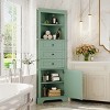 Tall Cabinet With 3 Drawers For Bathroom, Corner Storage Cabinet For Bathroom, Bathroom Cabinets With Anti-Tipping Device-Cuddlewood - 3 of 4