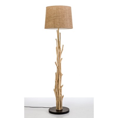 Modern Home Nautical Driftwood Branch Wooden Floor Lamp