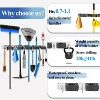 LunaLulinlk Broom Holder Wall Mount with 5 Slots 6 Hooks Mop Hanger - 3 of 4