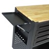 Maggift Tool Boxes, Portable Rolling Tool Chest with 4 small and a large shelf, Wheels, Metal Closure for, Garage, Black, 26.9"*17.8"*35.4" - 4 of 4