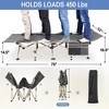 SUGIFT Folding Camping Cot with Removable Cotton Mattress: Ideal for Office, Home, and Beach - 3 of 4
