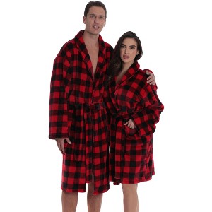 #followme Ultra Soft Velour Robes for Men 6748-10195-XXXL - 1 of 3